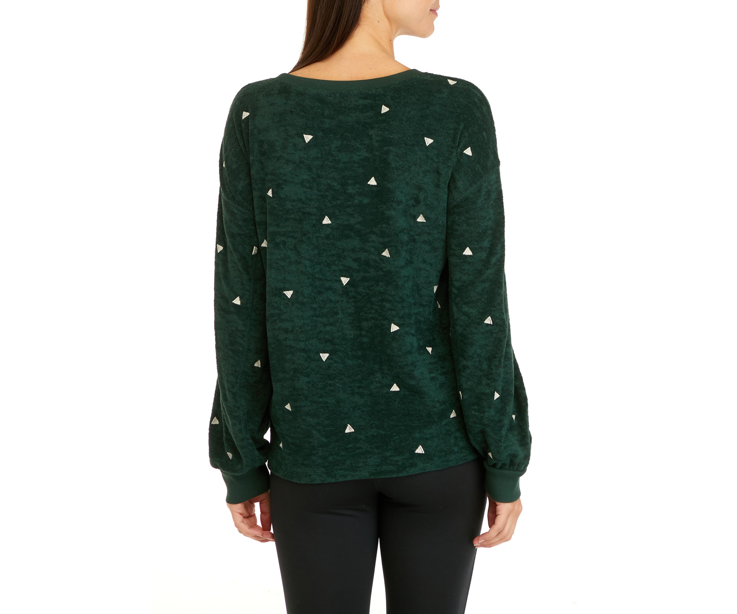 Studio Womens Embroidered Top