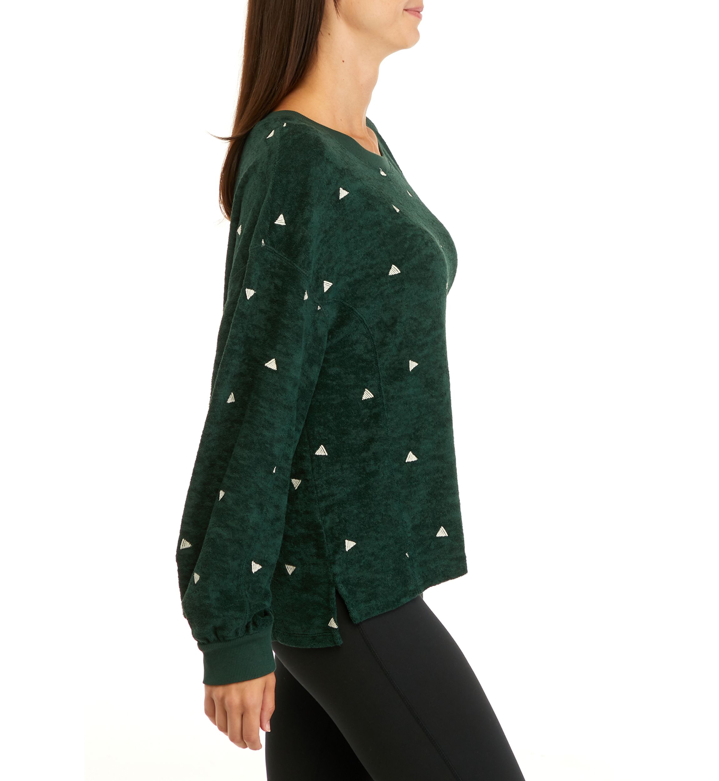 Studio Womens Embroidered Top