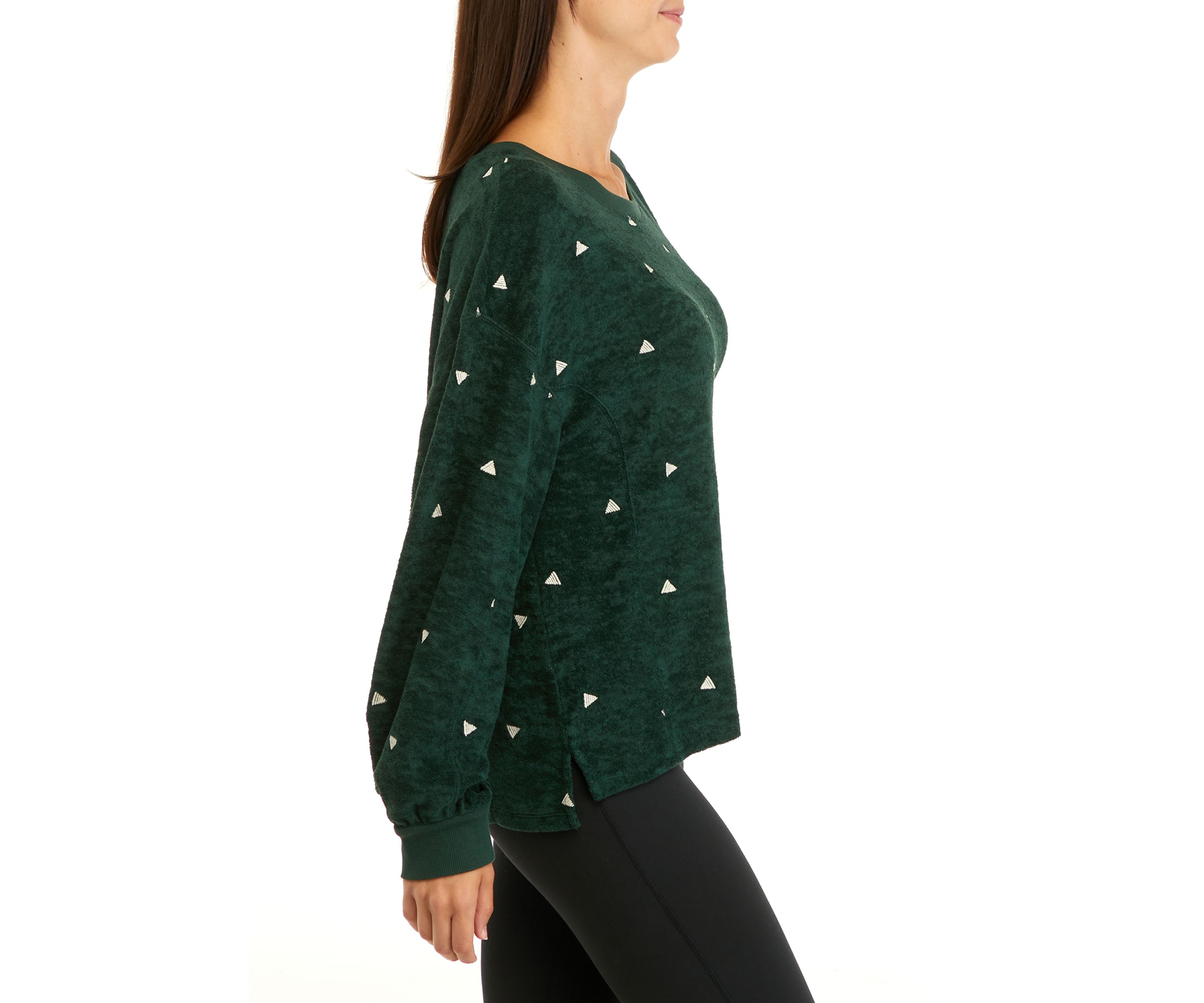 Studio Womens Embroidered Top