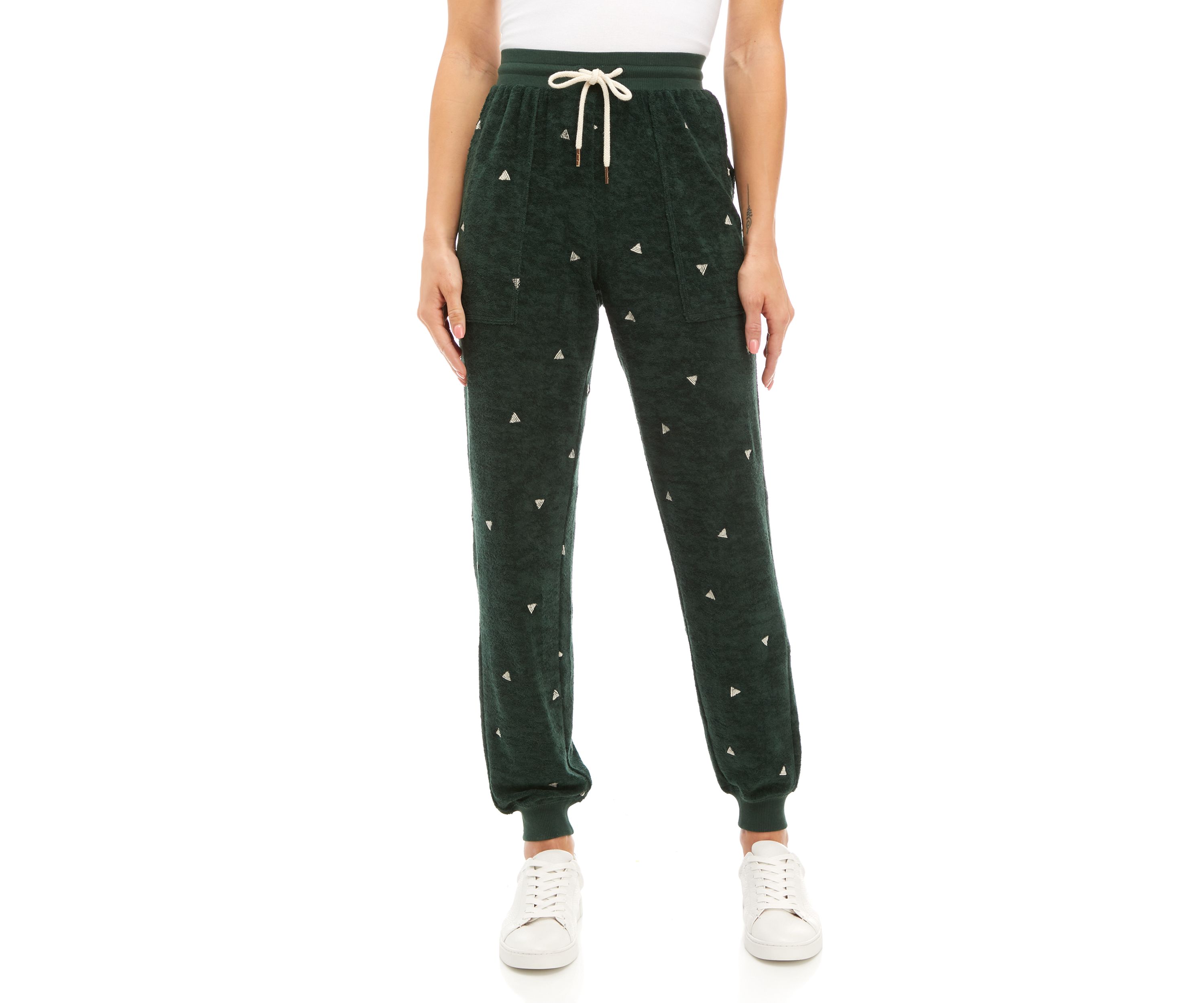 Terry Embroidered Joggers