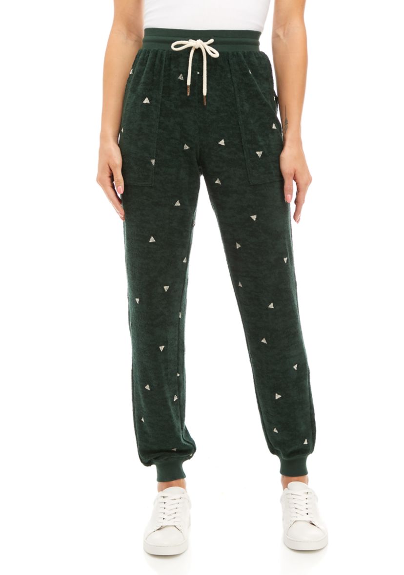 Terry Embroidered Joggers