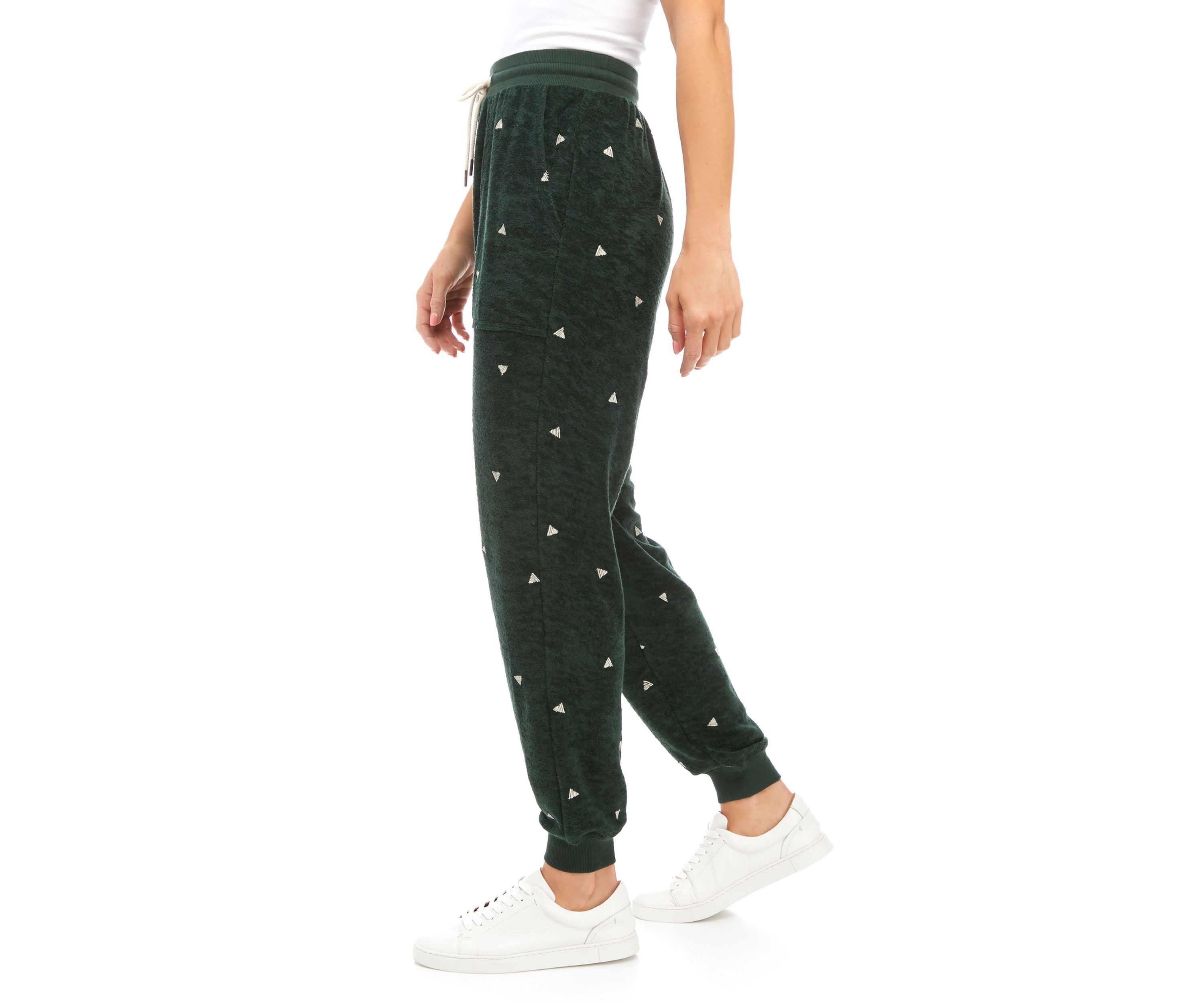 Terry Embroidered Joggers