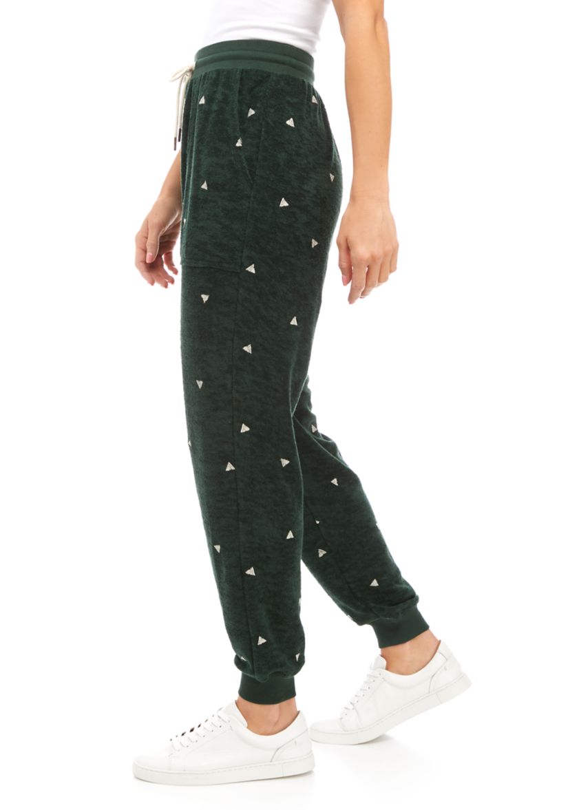 Terry Embroidered Joggers
