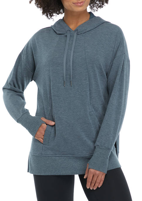 RBX Fleece Hooded Tunic with Pockets &amp; Side