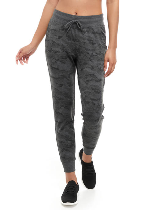 RBX Womens Camo Printed French Terry Joggers