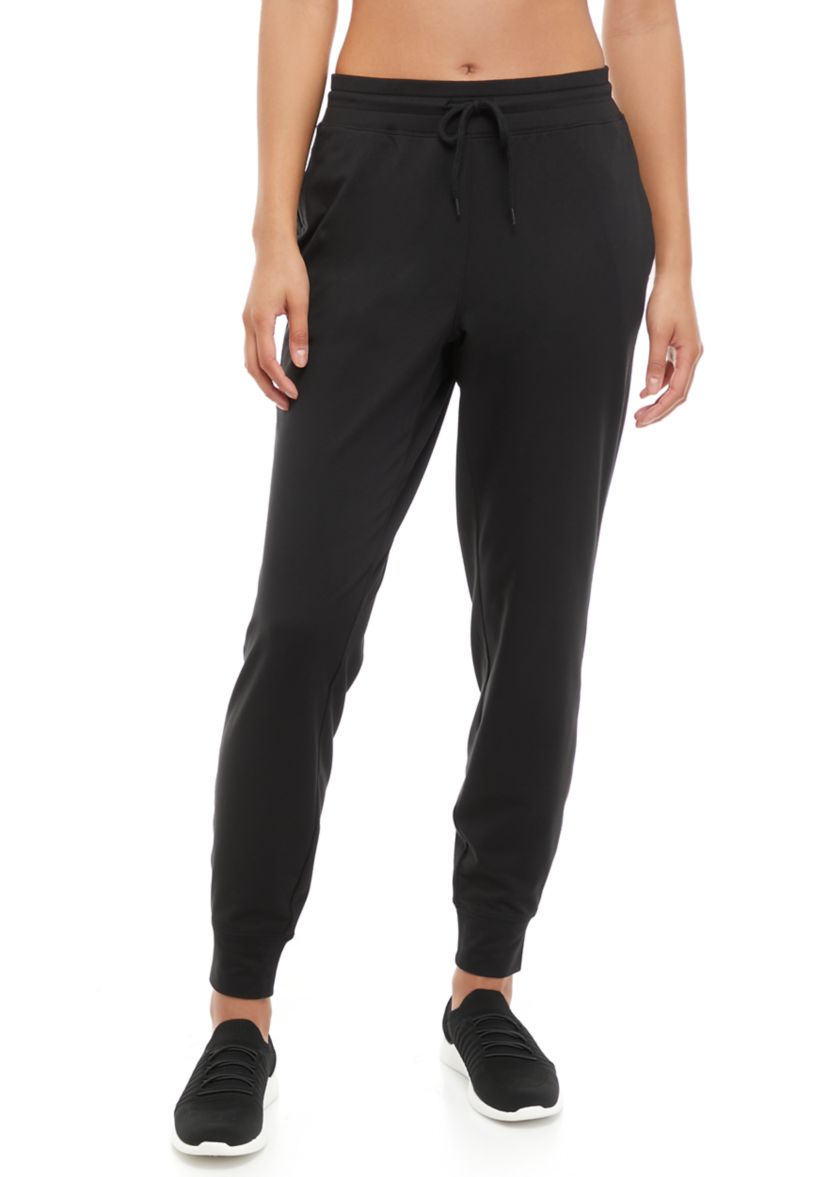 Womens Peached Faced Brushed Back Joggers