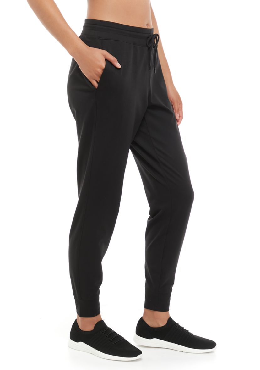 Womens Peached Faced Brushed Back Joggers