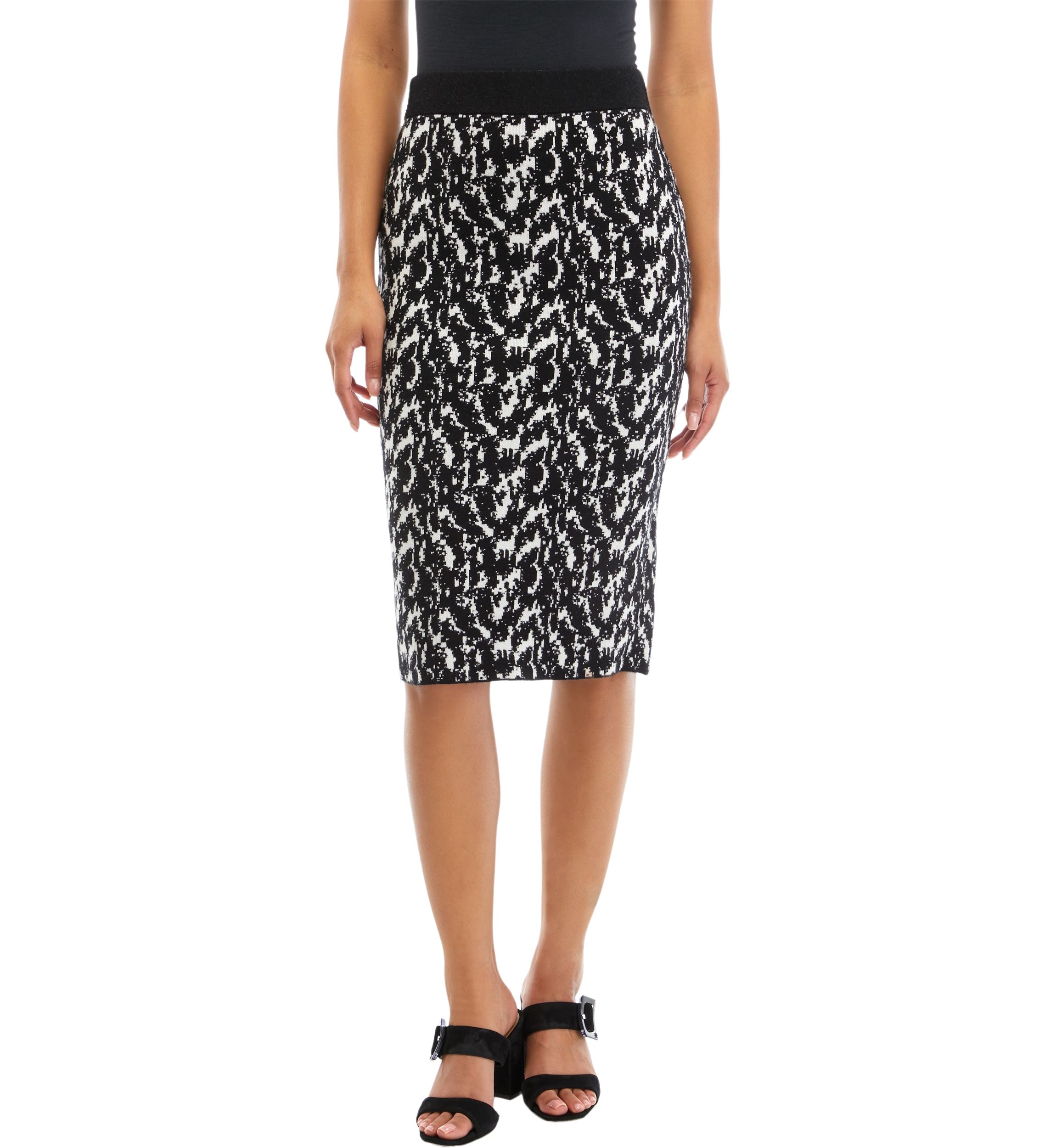 Womens Static Print Jacquard Skirt