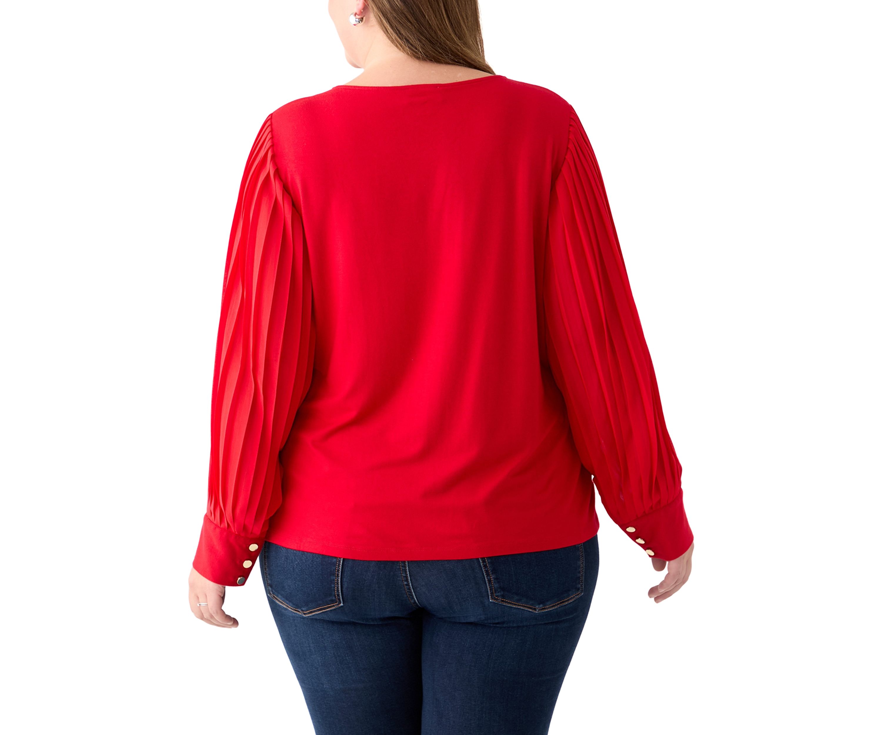 Plus Size Long Sleeve Knit Top