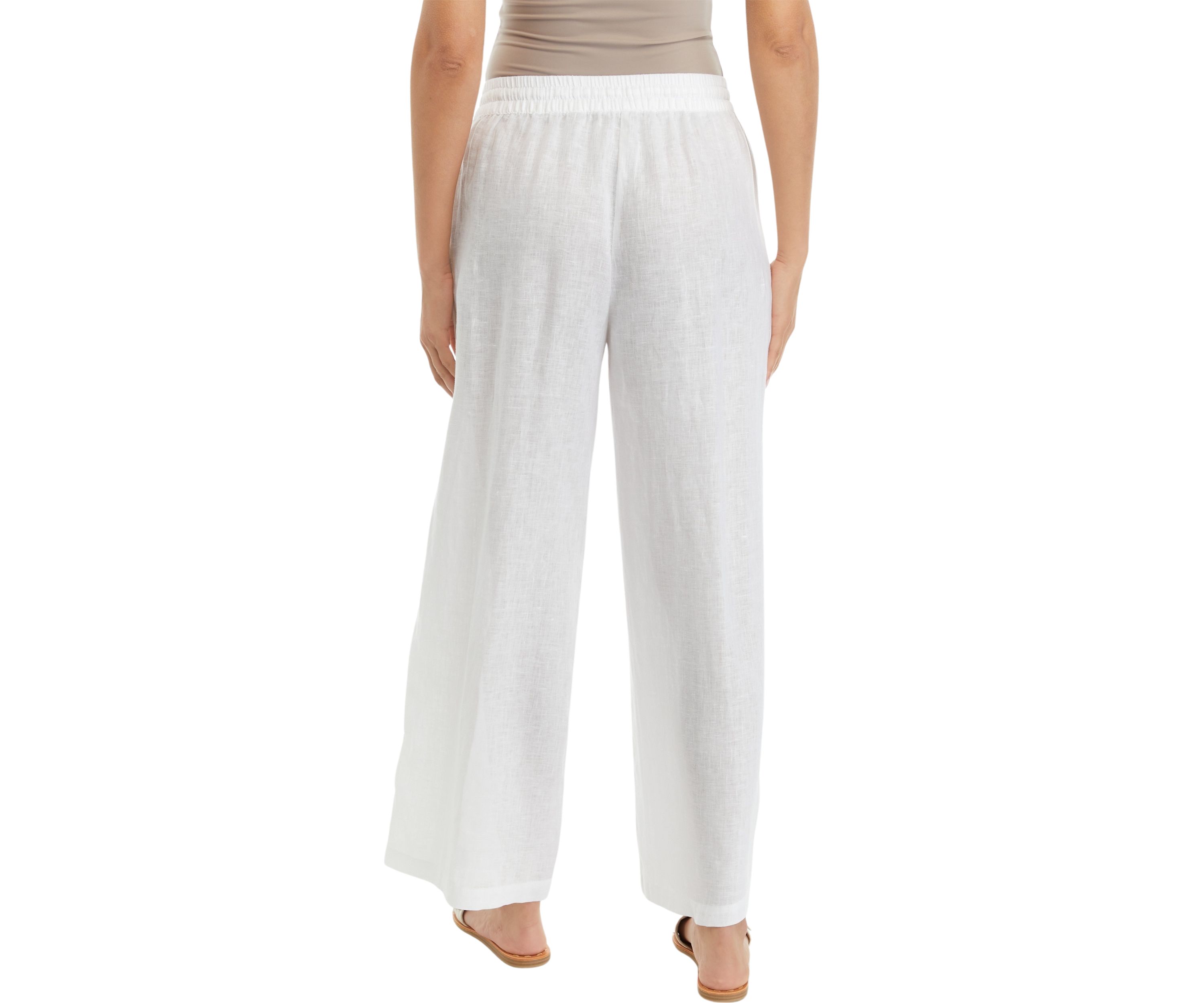 Womens Linen Pull On Pants