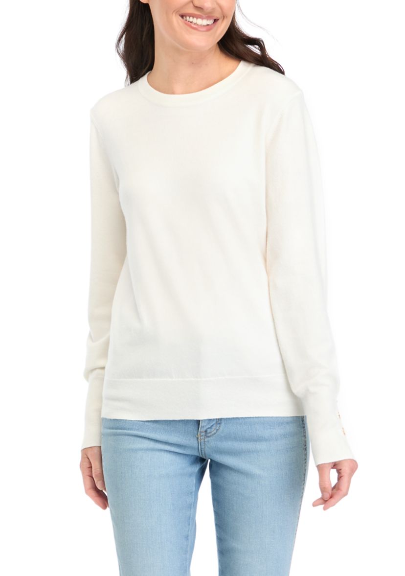 Womens Long Sleeve Crew Neck Sweater