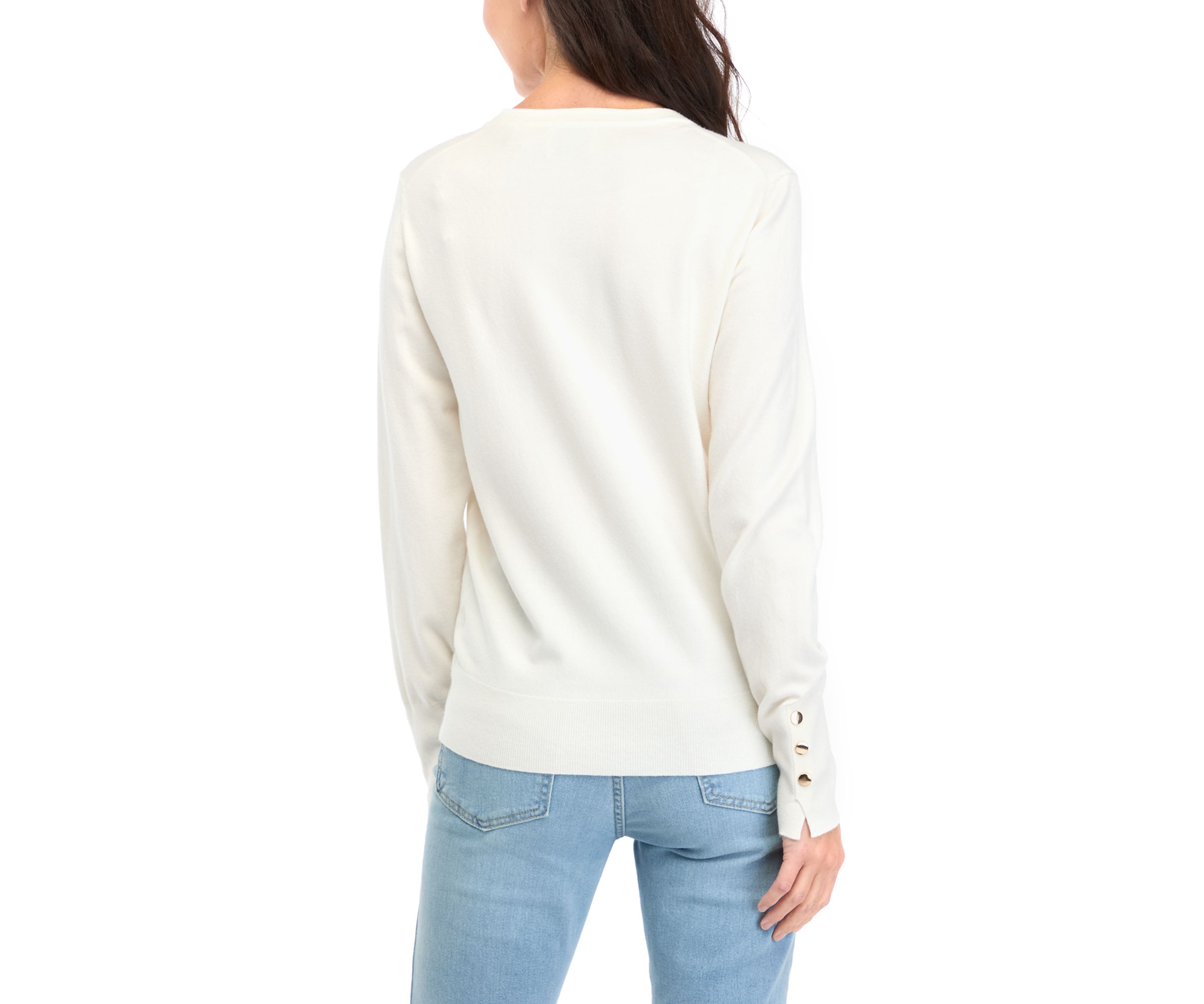 Womens Long Sleeve Crew Neck Sweater