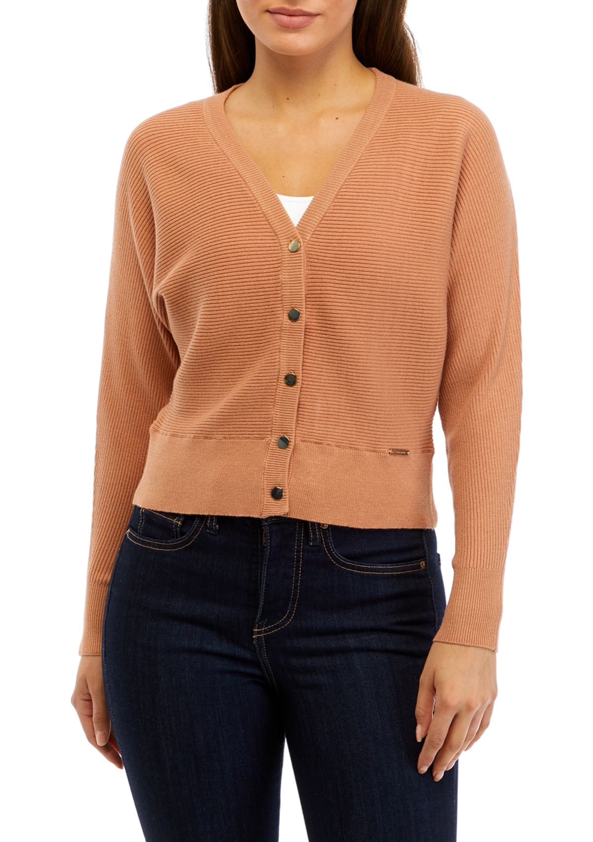 Petite V-Neck Sweater Knit Cardigan