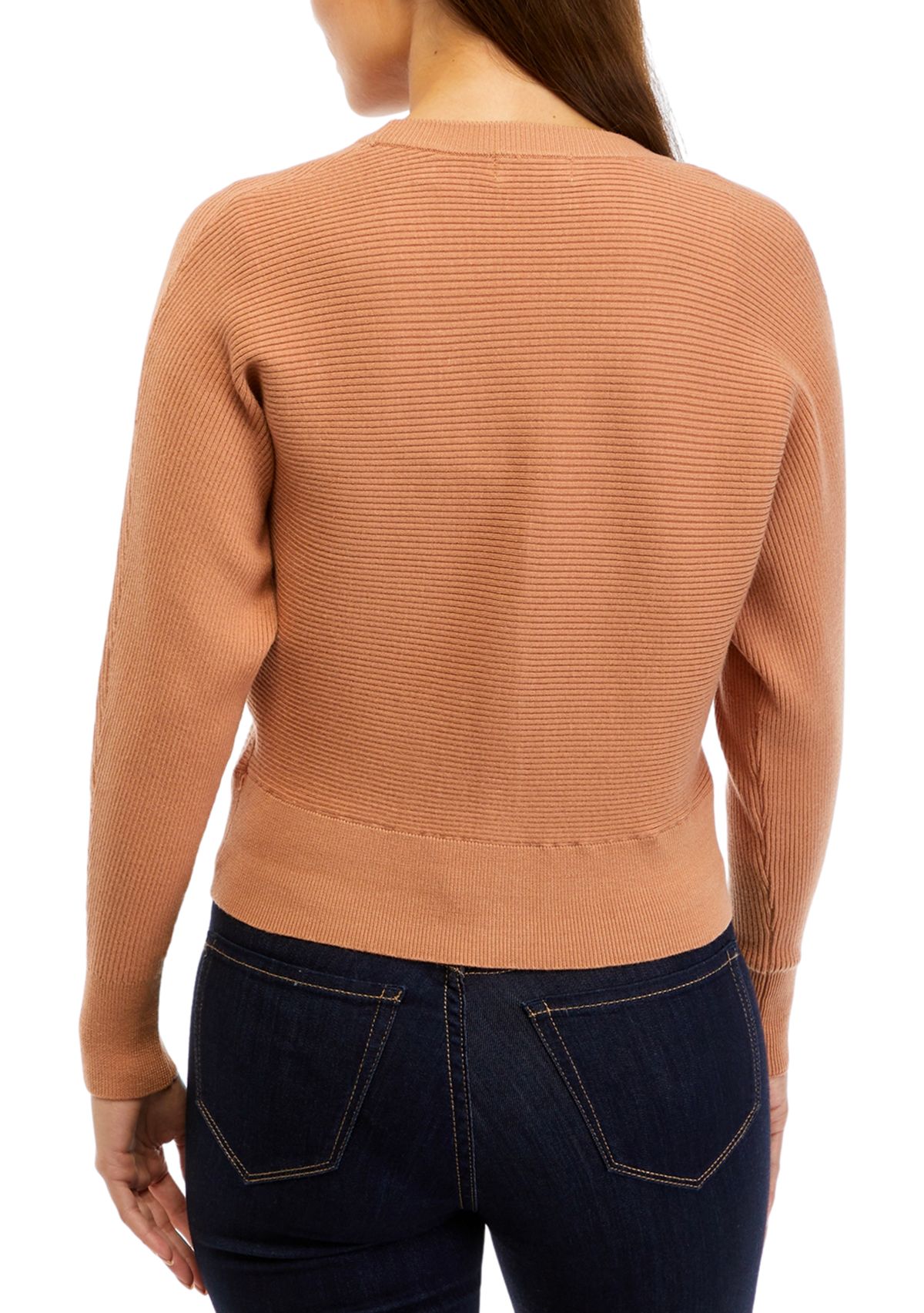 Petite V-Neck Sweater Knit Cardigan