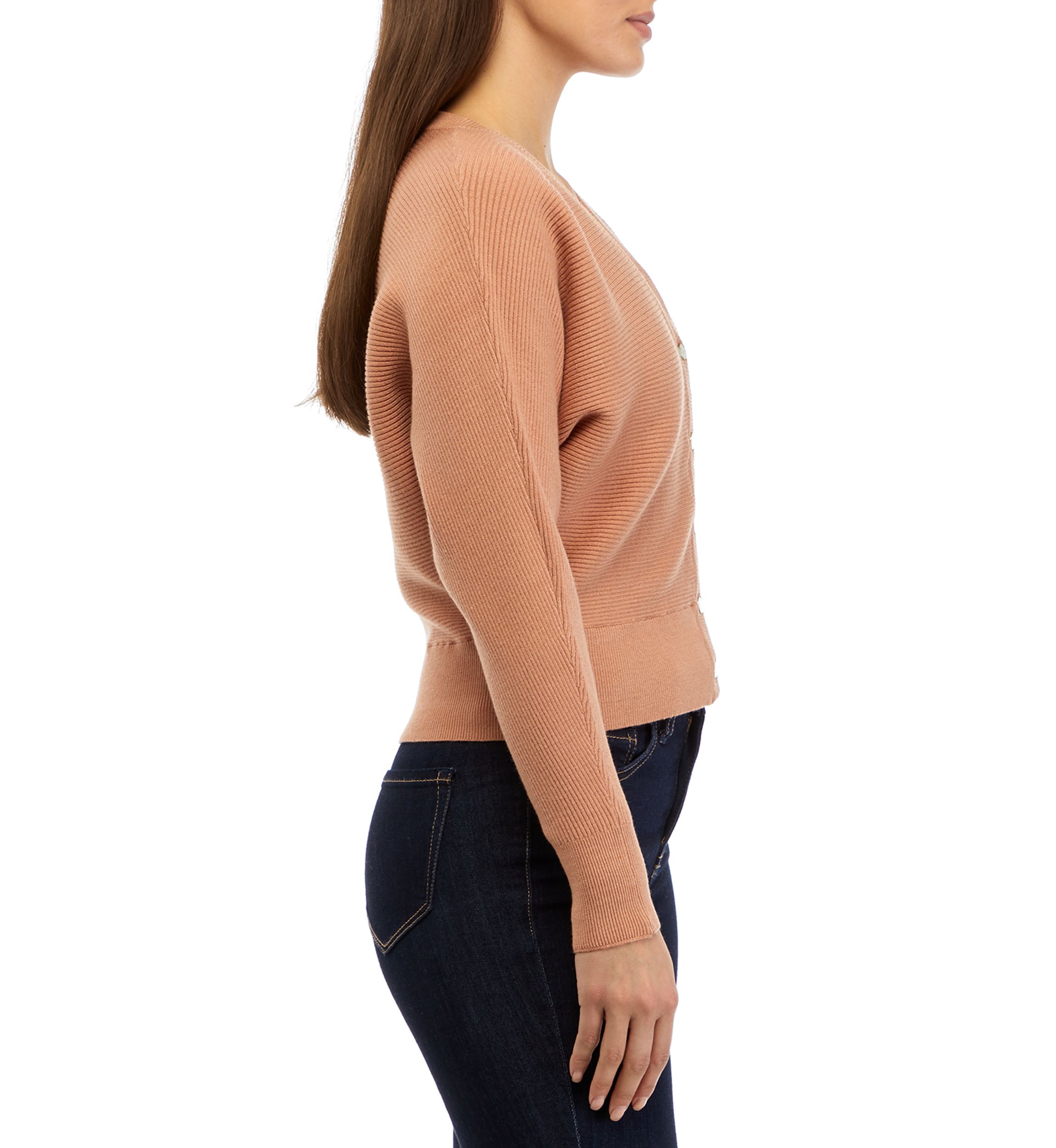 Petite V-Neck Sweater Knit Cardigan