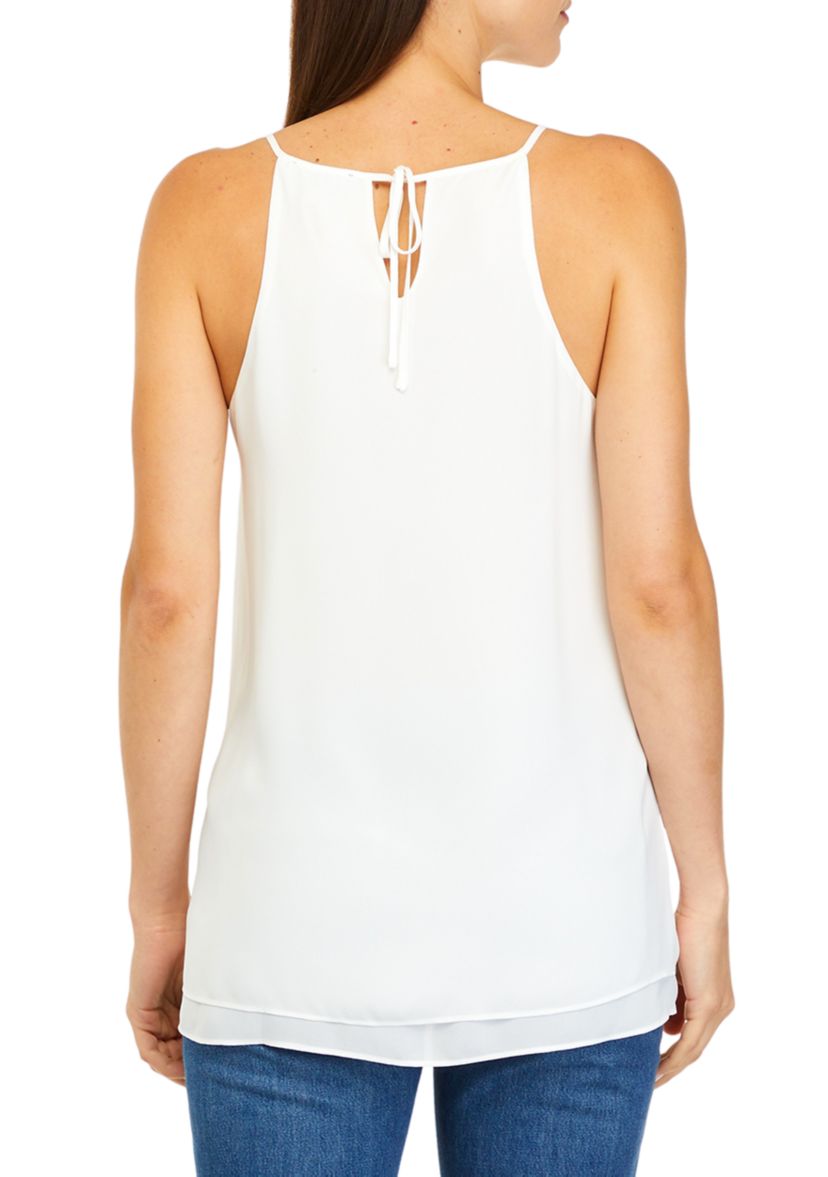Womens Double Layer Halter Blouse