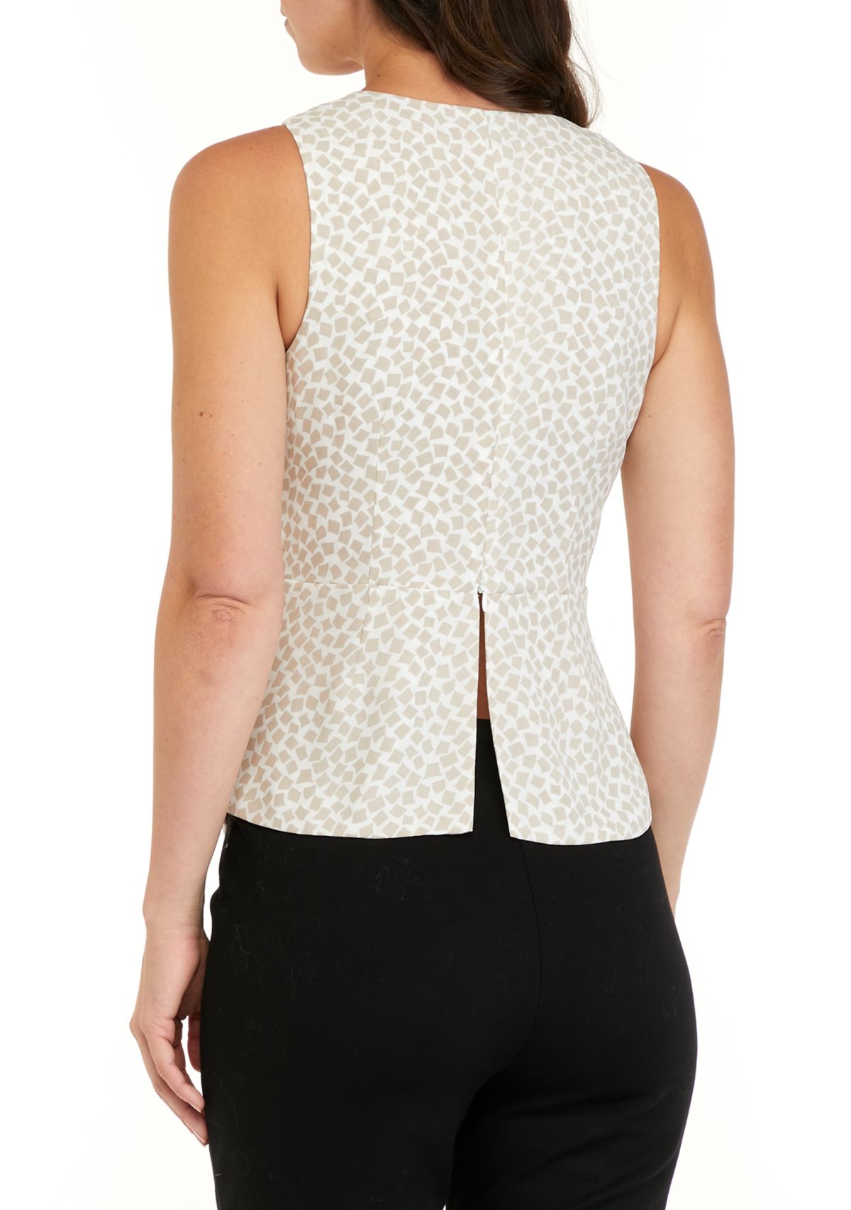 Womens Printed Twist Front Blouse
