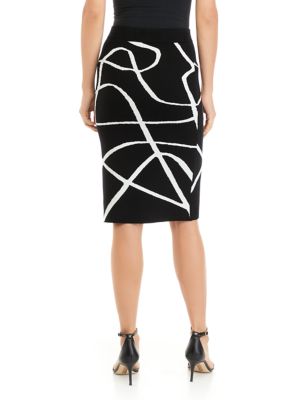 geometric jacquard pencil dress / louren protechsinc.com