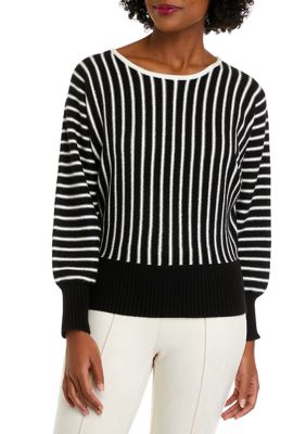 T Tahari Short Sleeve Pointelle Cardigan