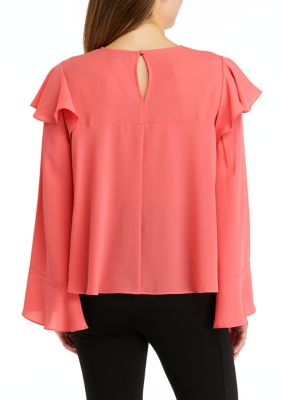 Women's Long Sleeve Crew Neck Blouse