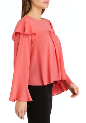 Women's Long Sleeve Crew Neck Blouse