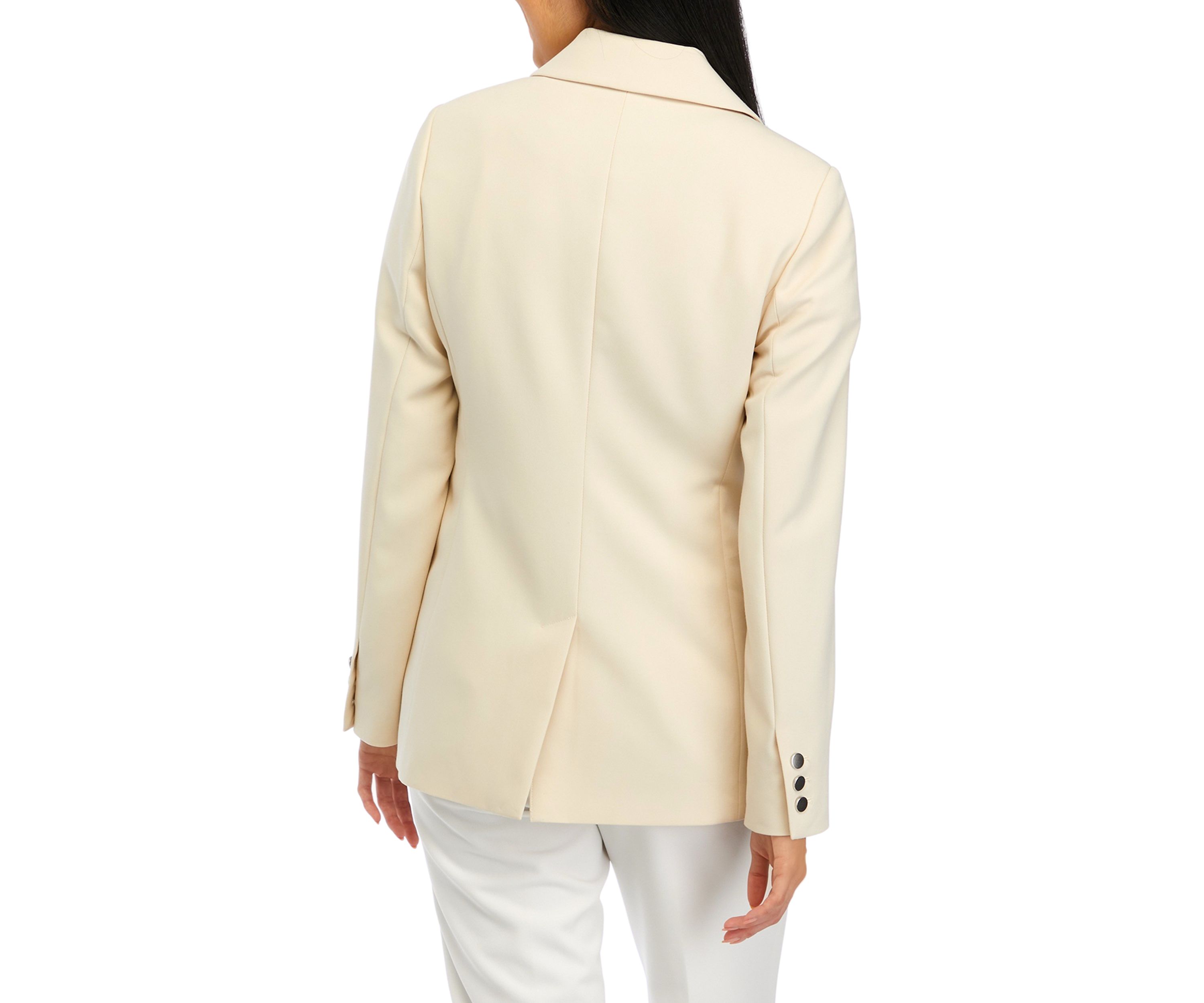 Womens Notch Collar One Button Blazer