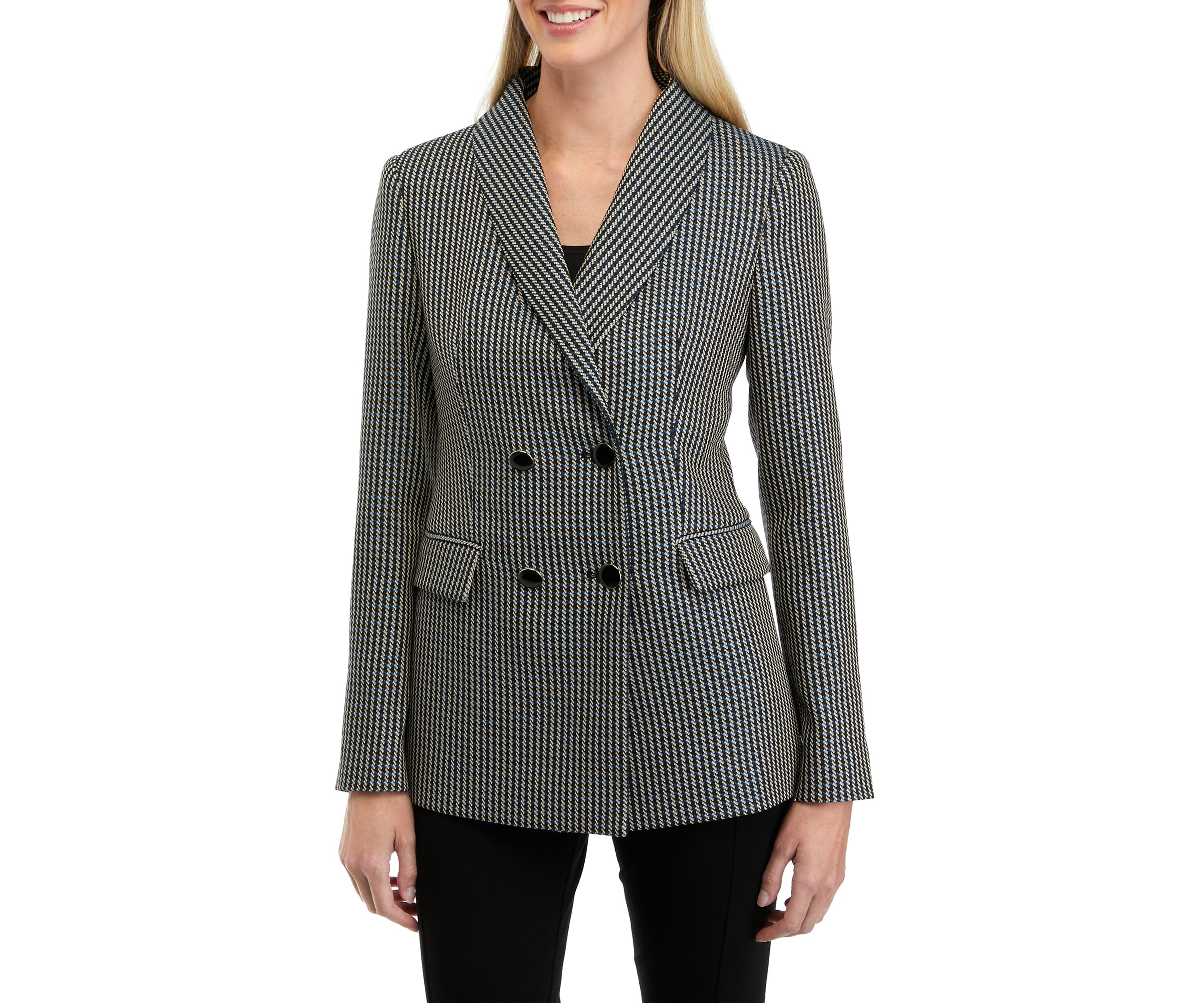Womens Double Breasted Menswear Blazer