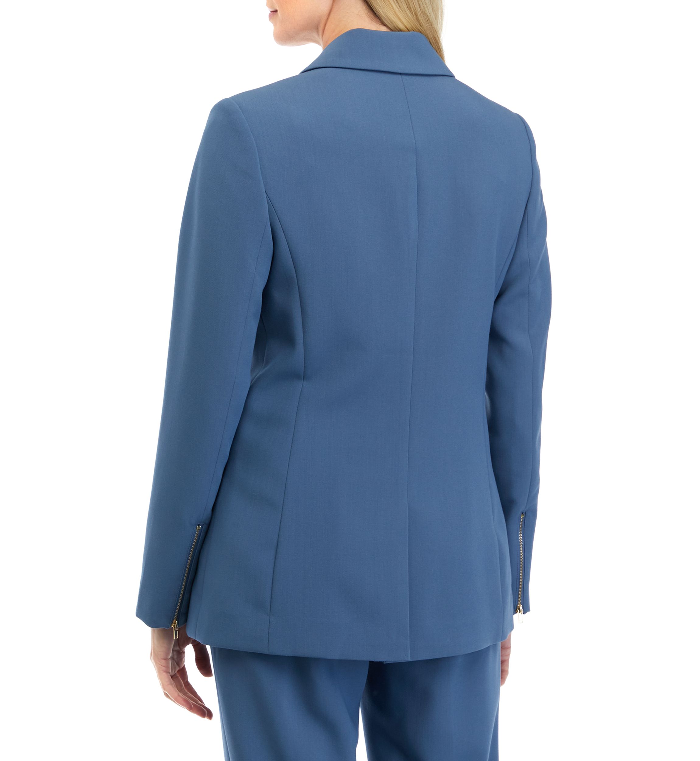 Womens Notch Lapel One Button Blazer