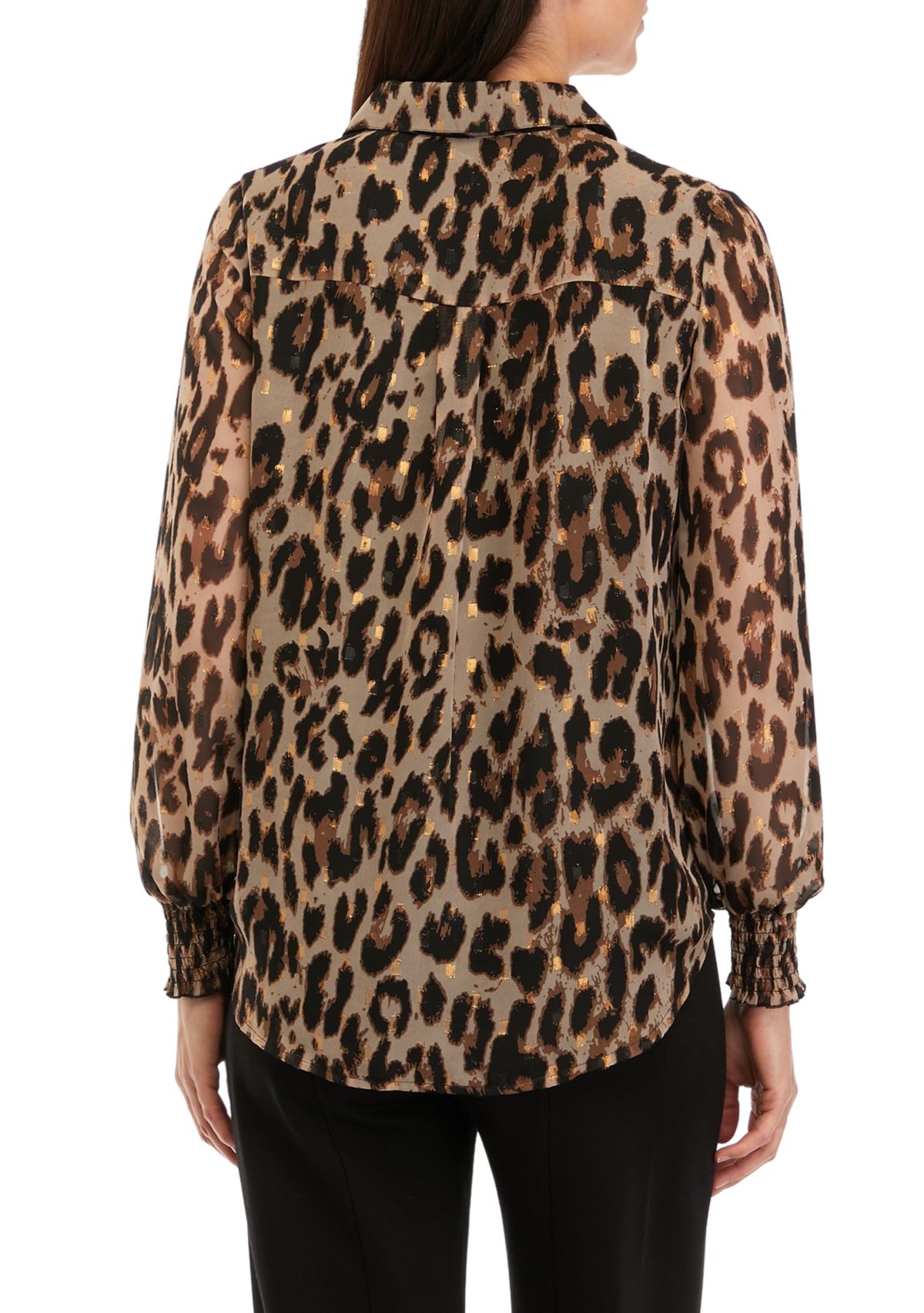 Womens Leopard Printed Blouse