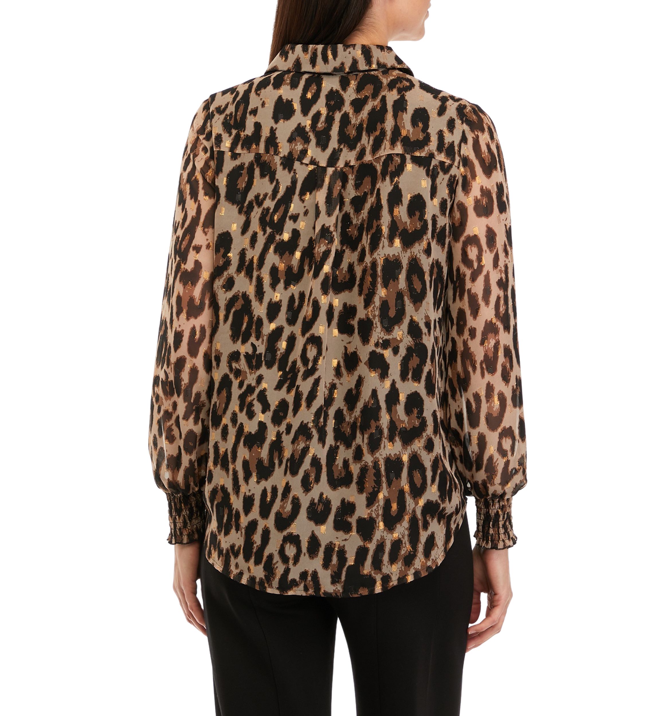 Womens Leopard Printed Blouse