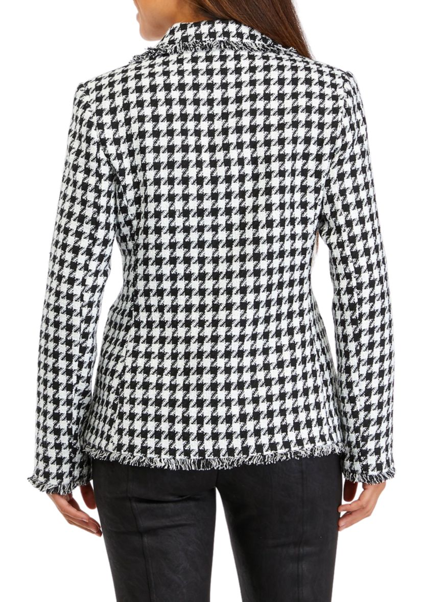 Petite Houndstooth Blazer