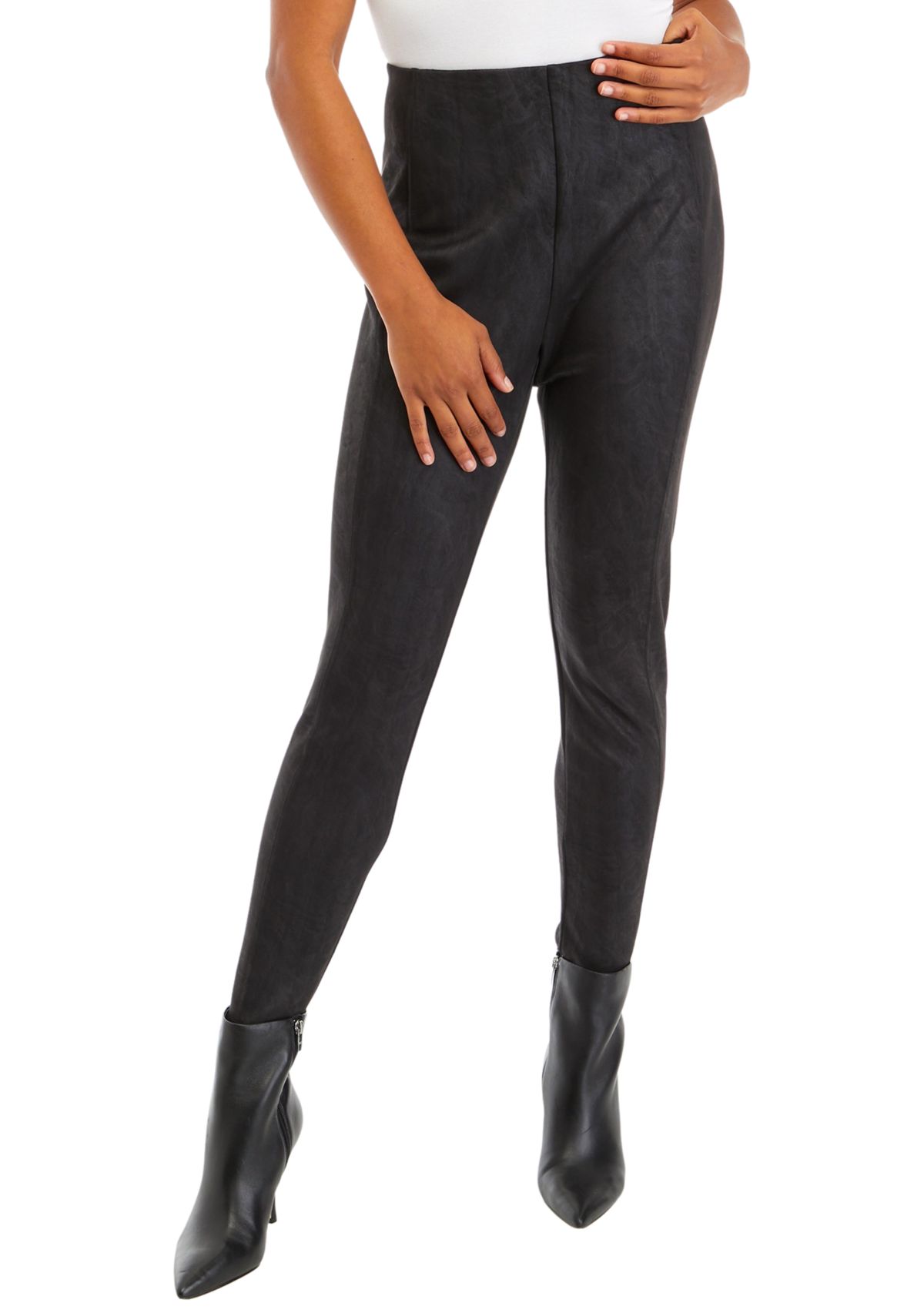 Womens Metallic Scuba Leggings