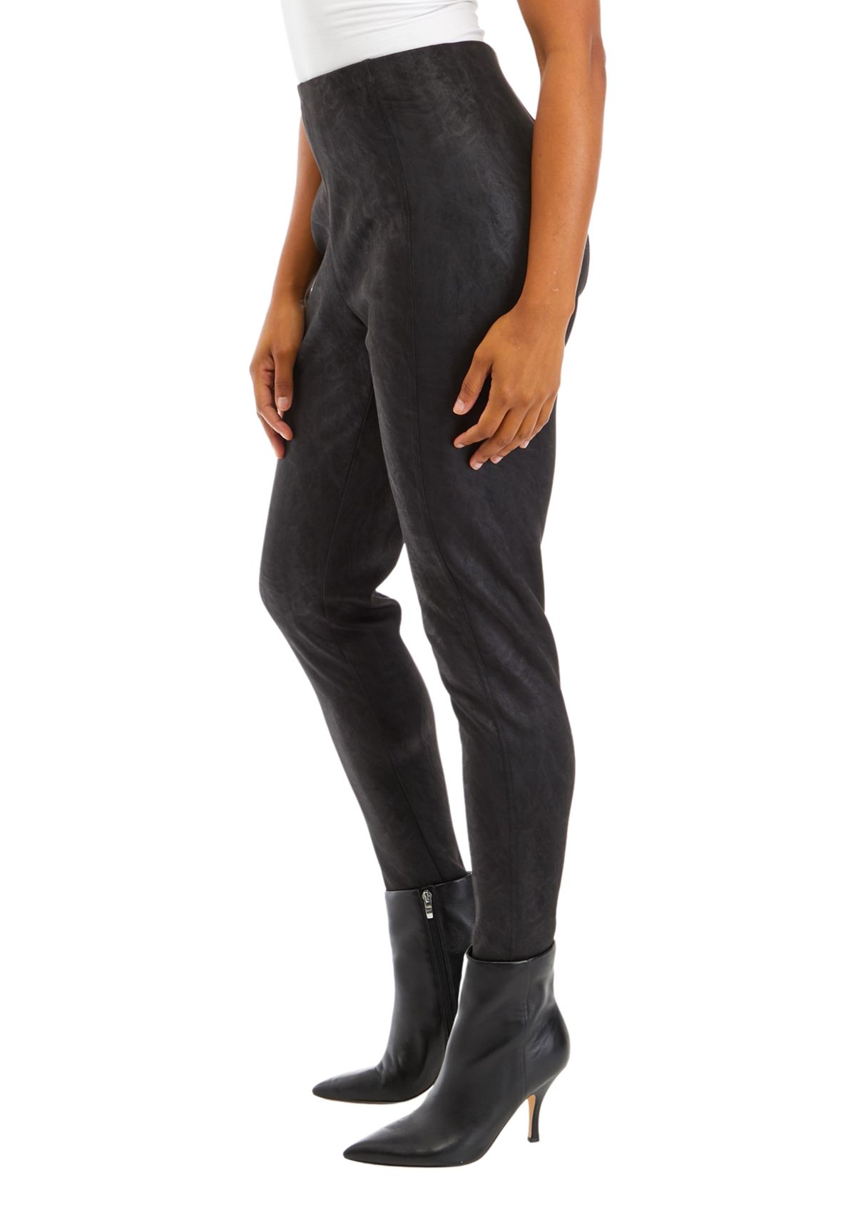 Womens Metallic Scuba Leggings