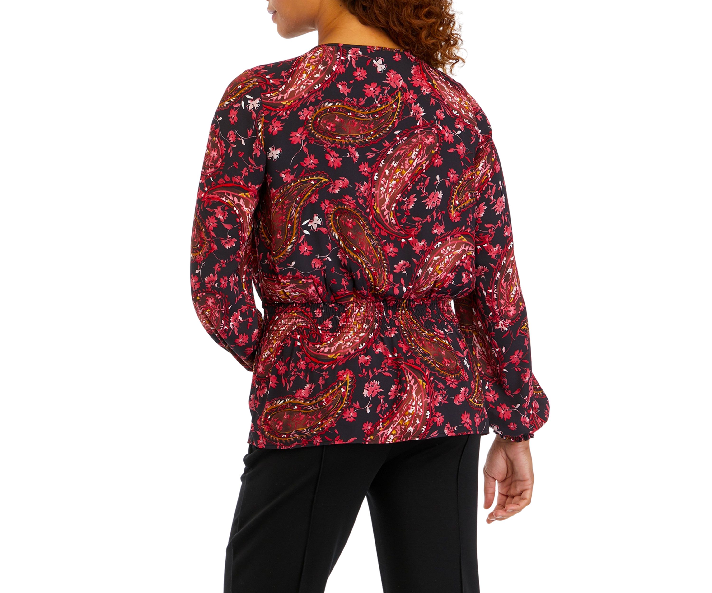 Womens Paisley Printed Top