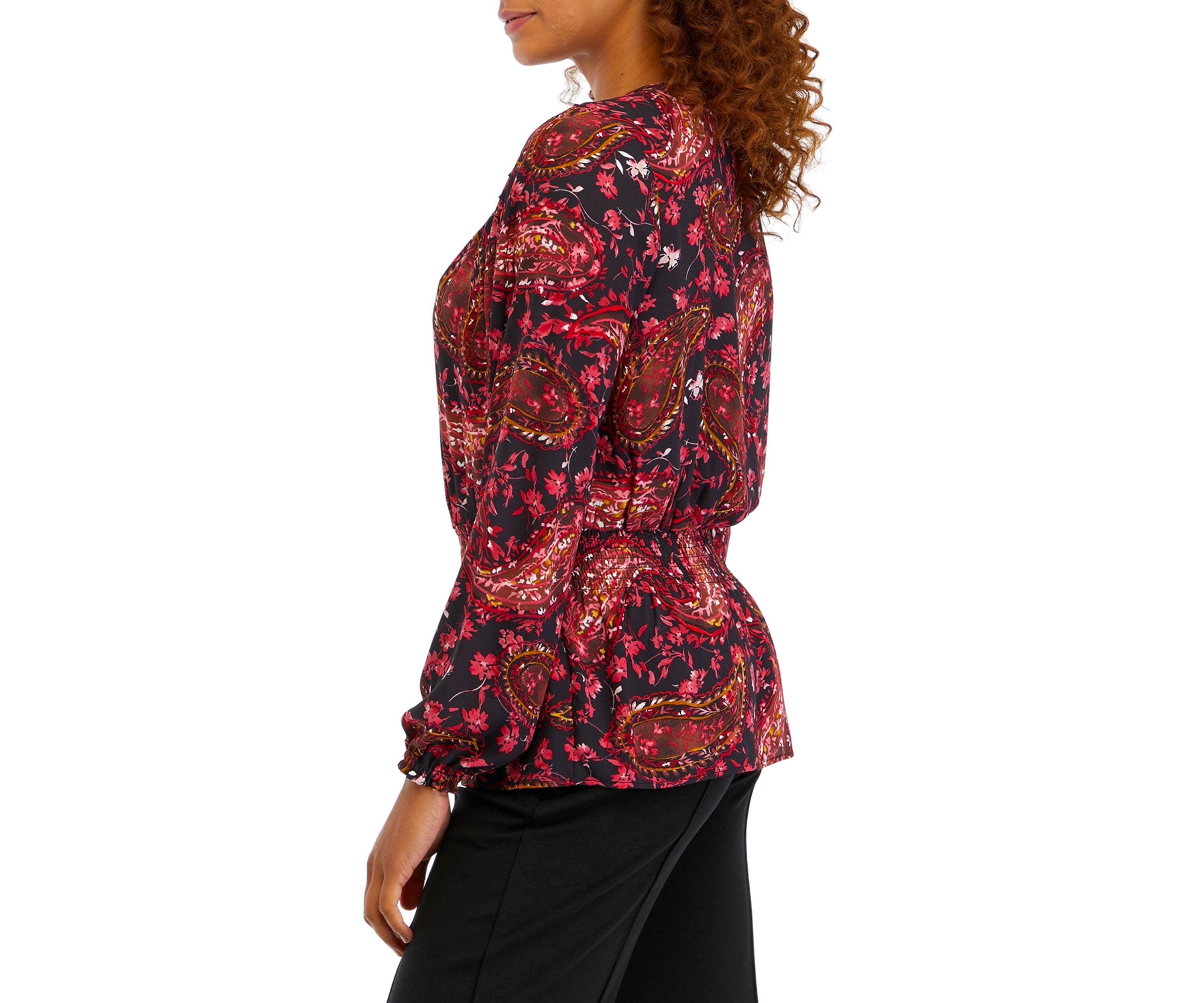 Womens Paisley Printed Top