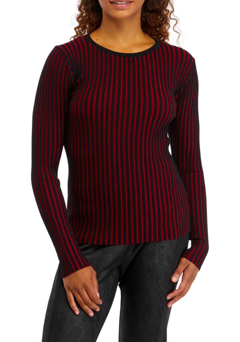 Womens Ribbed Knit Sweater