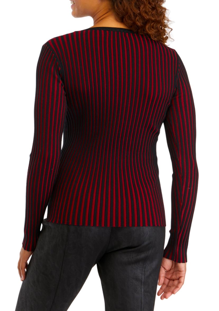 Womens Ribbed Knit Sweater