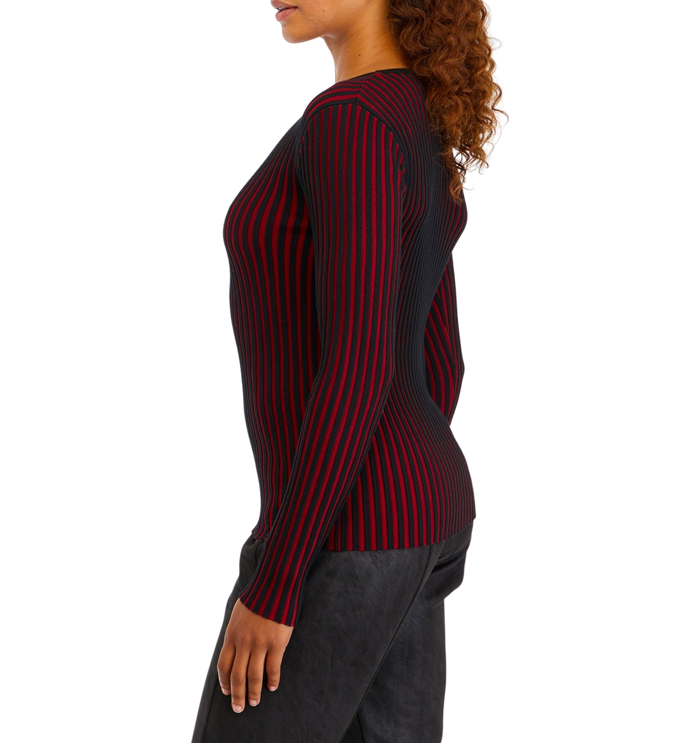 Womens Ribbed Knit Sweater