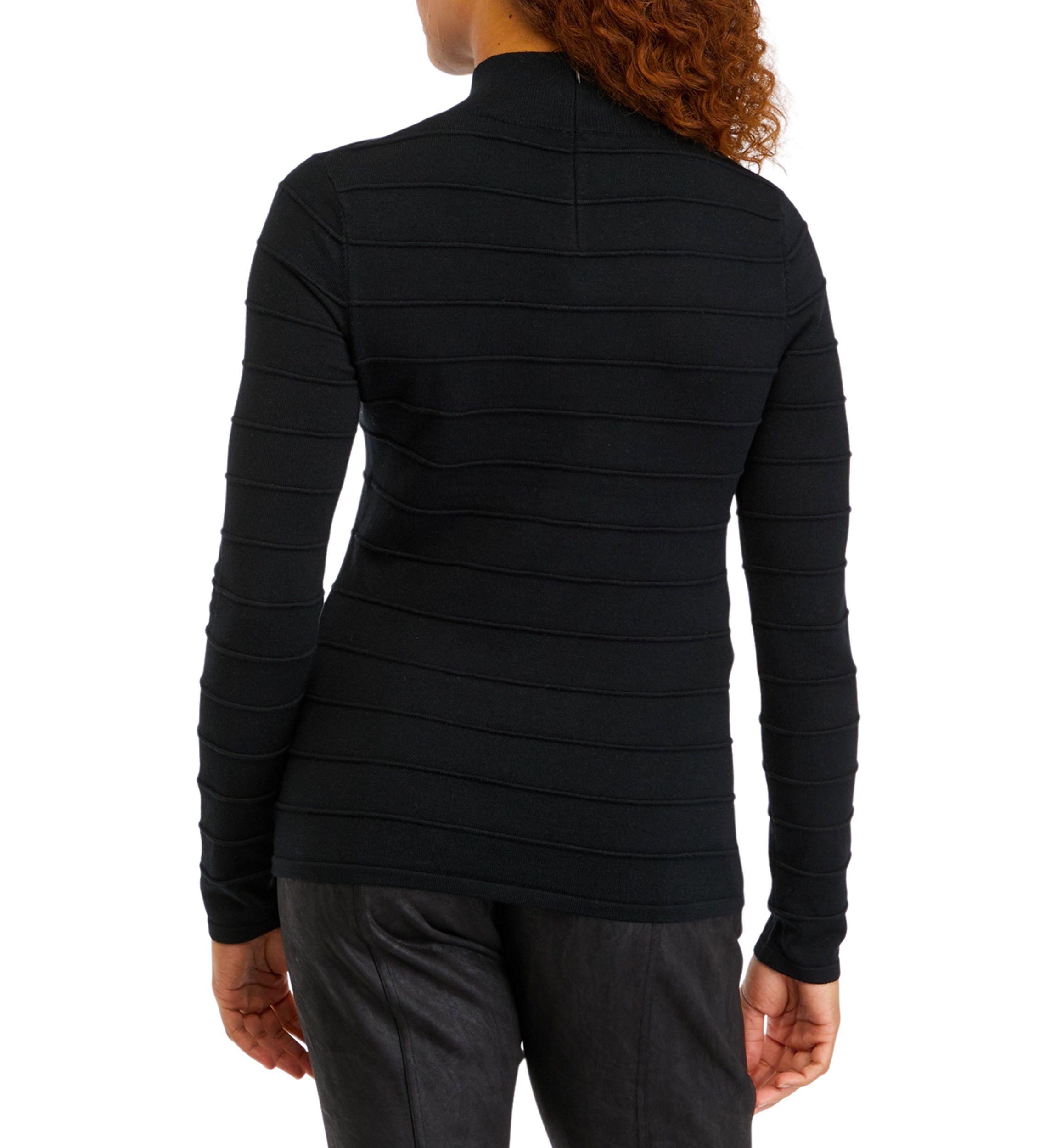 Womens Long Sleeve Ottoman Sweater 