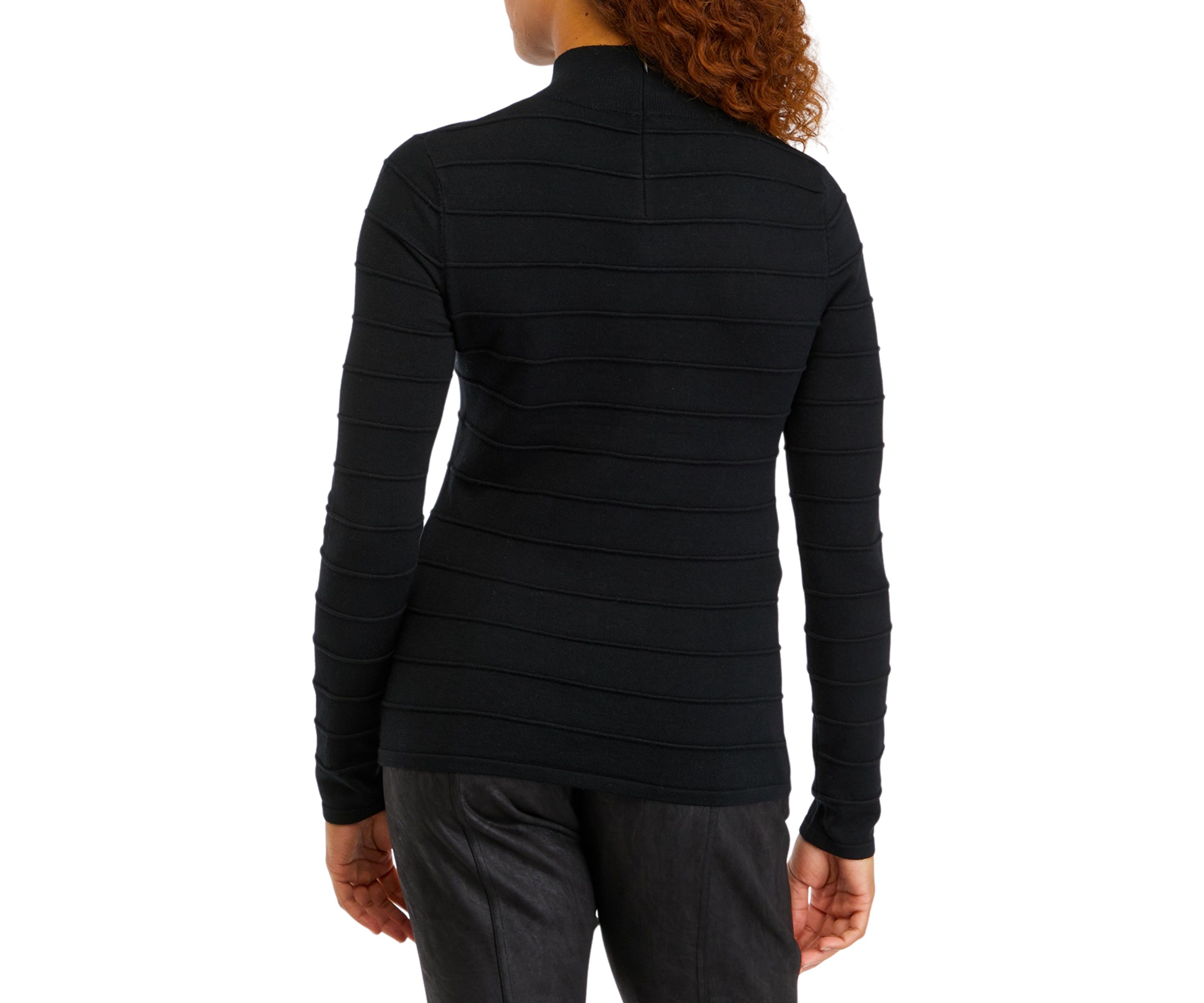 Womens Long Sleeve Ottoman Sweater 