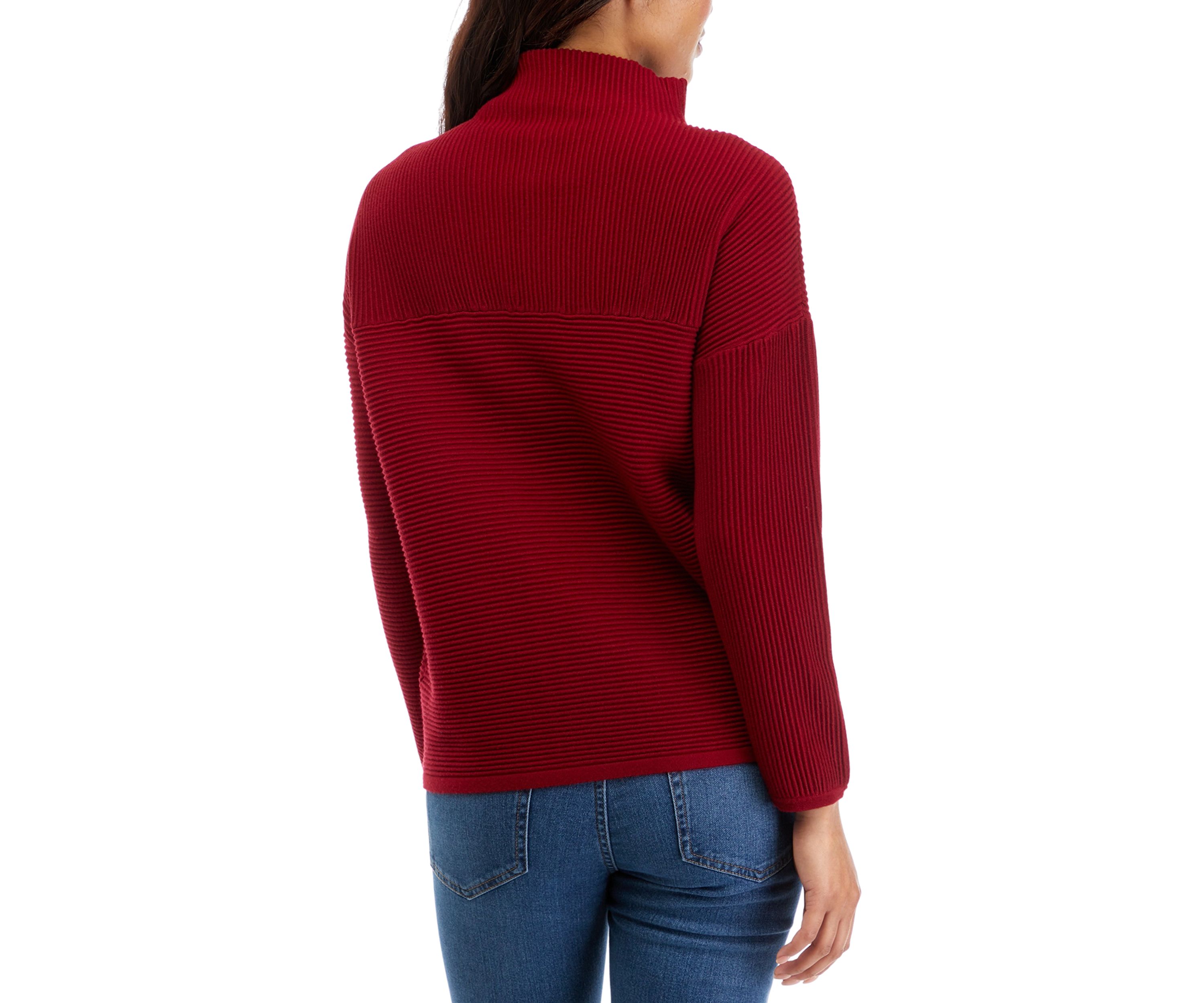 Petite Long Sleeve Ottoman Sweater