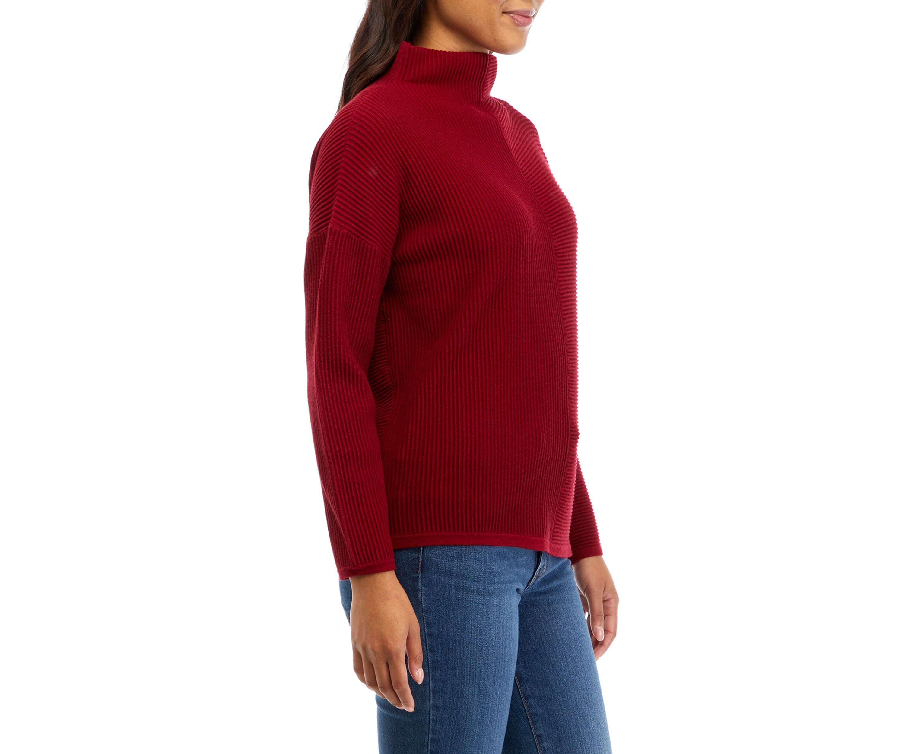 Petite Long Sleeve Ottoman Sweater
