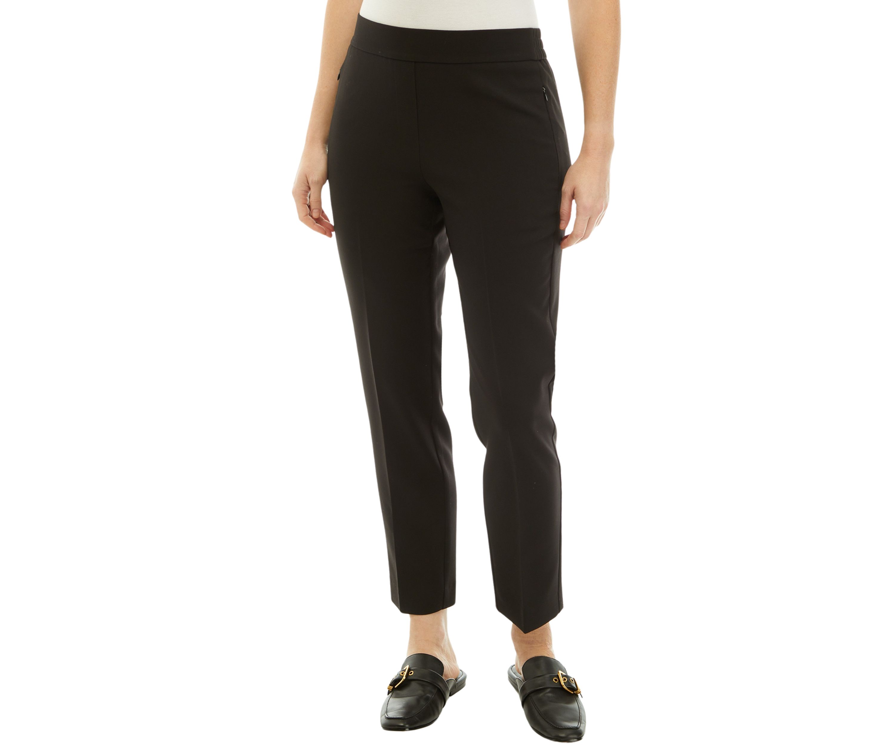 Womens Side Zip Slim Pants