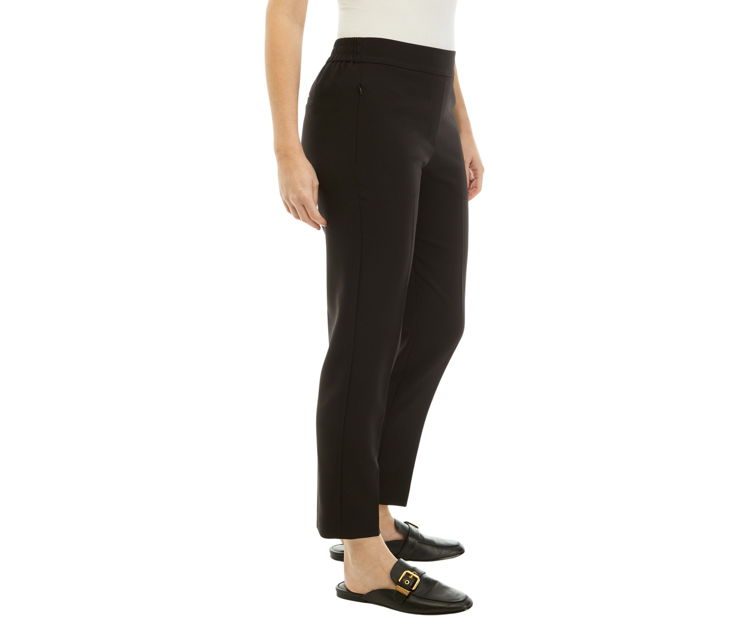 Womens Side Zip Slim Pants