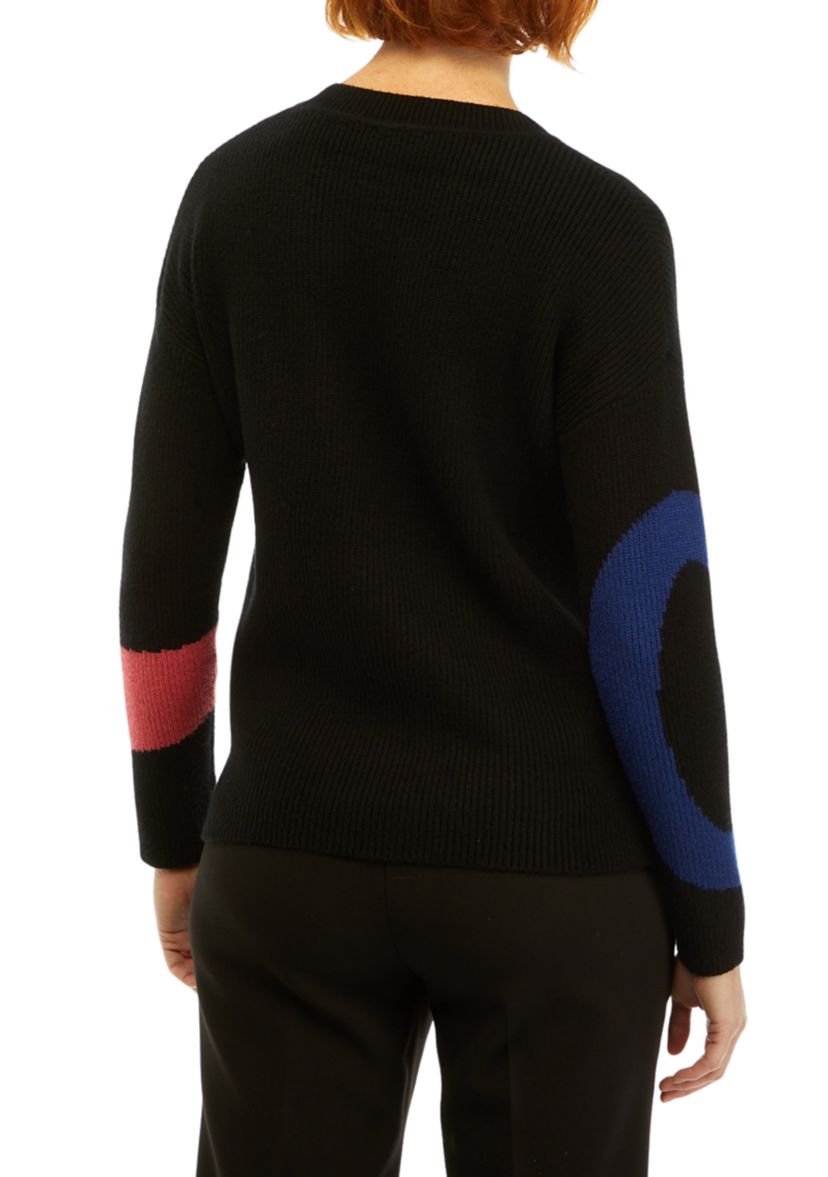 Womens Color Blocked Sweater