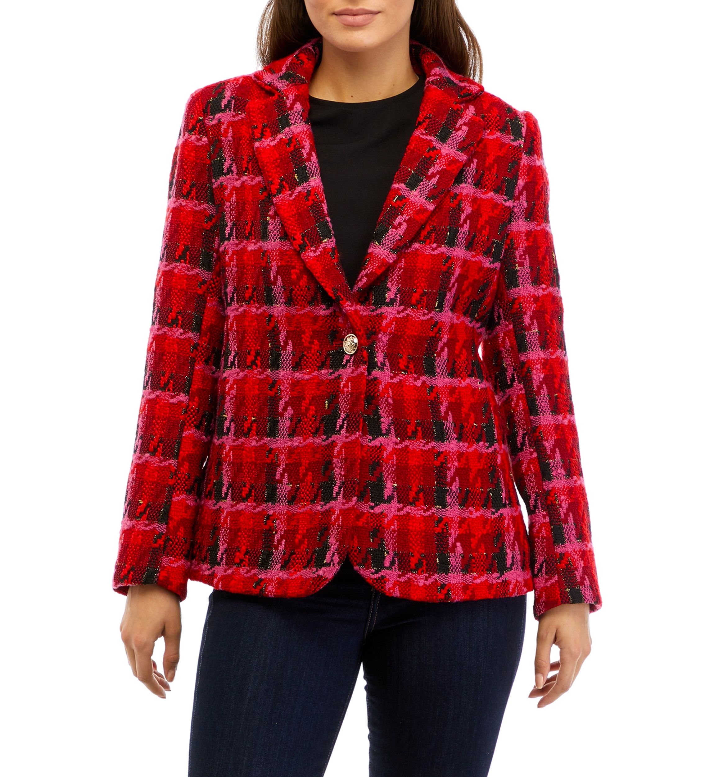 Petite One Button Blazer