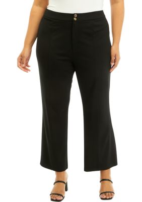 T TAHARI Plus Size Solid Wide Leg Pants | belk