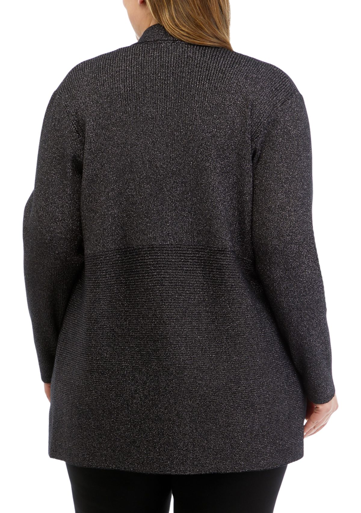 Plus Size Open Front Cardigan
