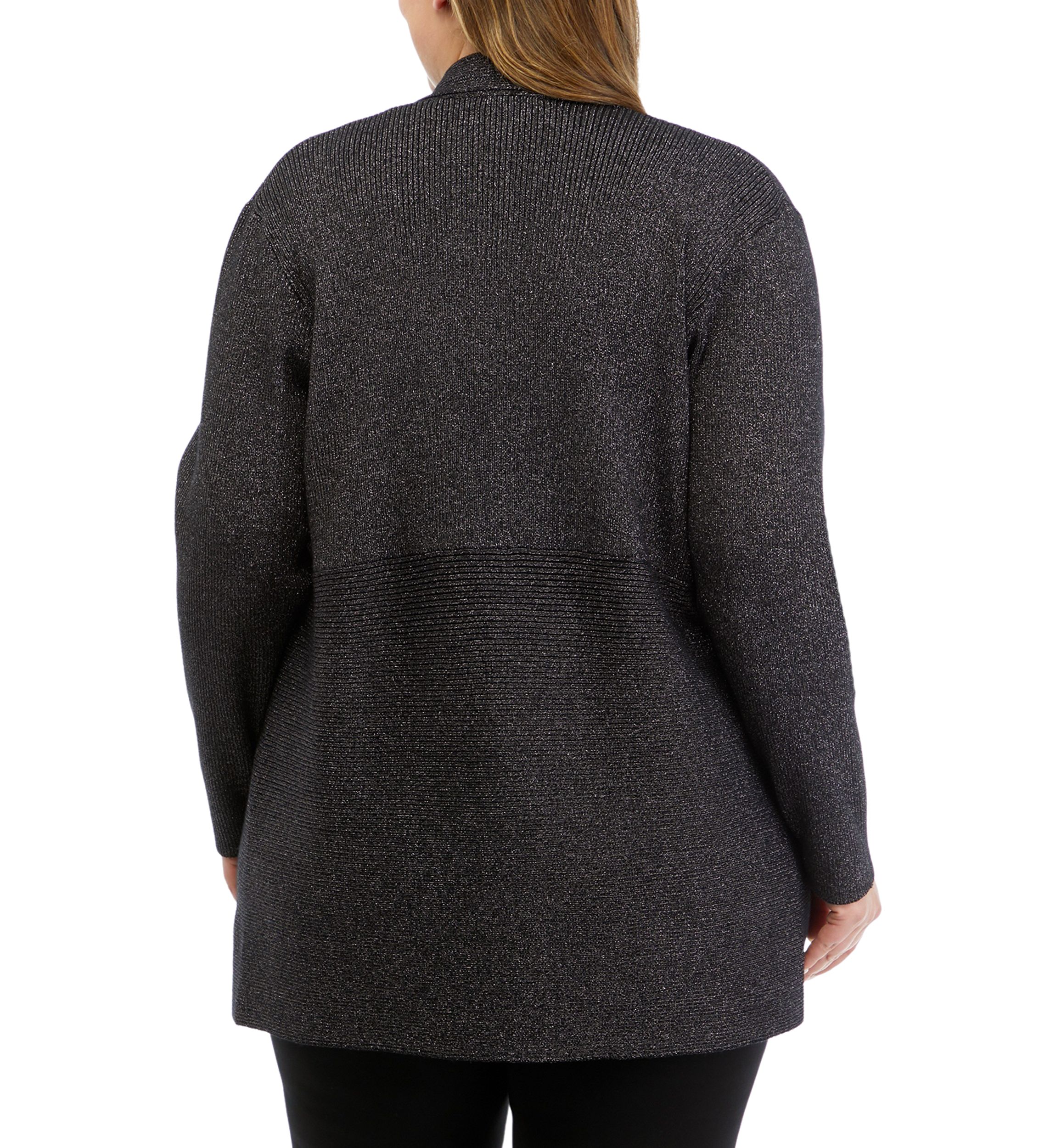 Plus Size Open Front Cardigan