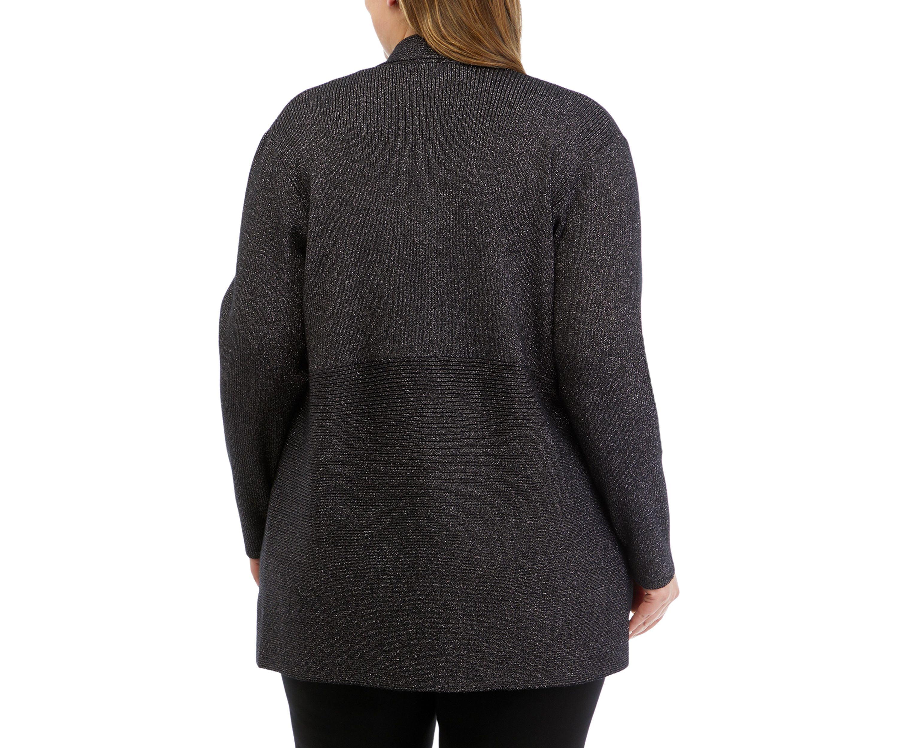 Plus Size Open Front Cardigan